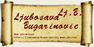 Ljubosava Bugarinović vizit kartica